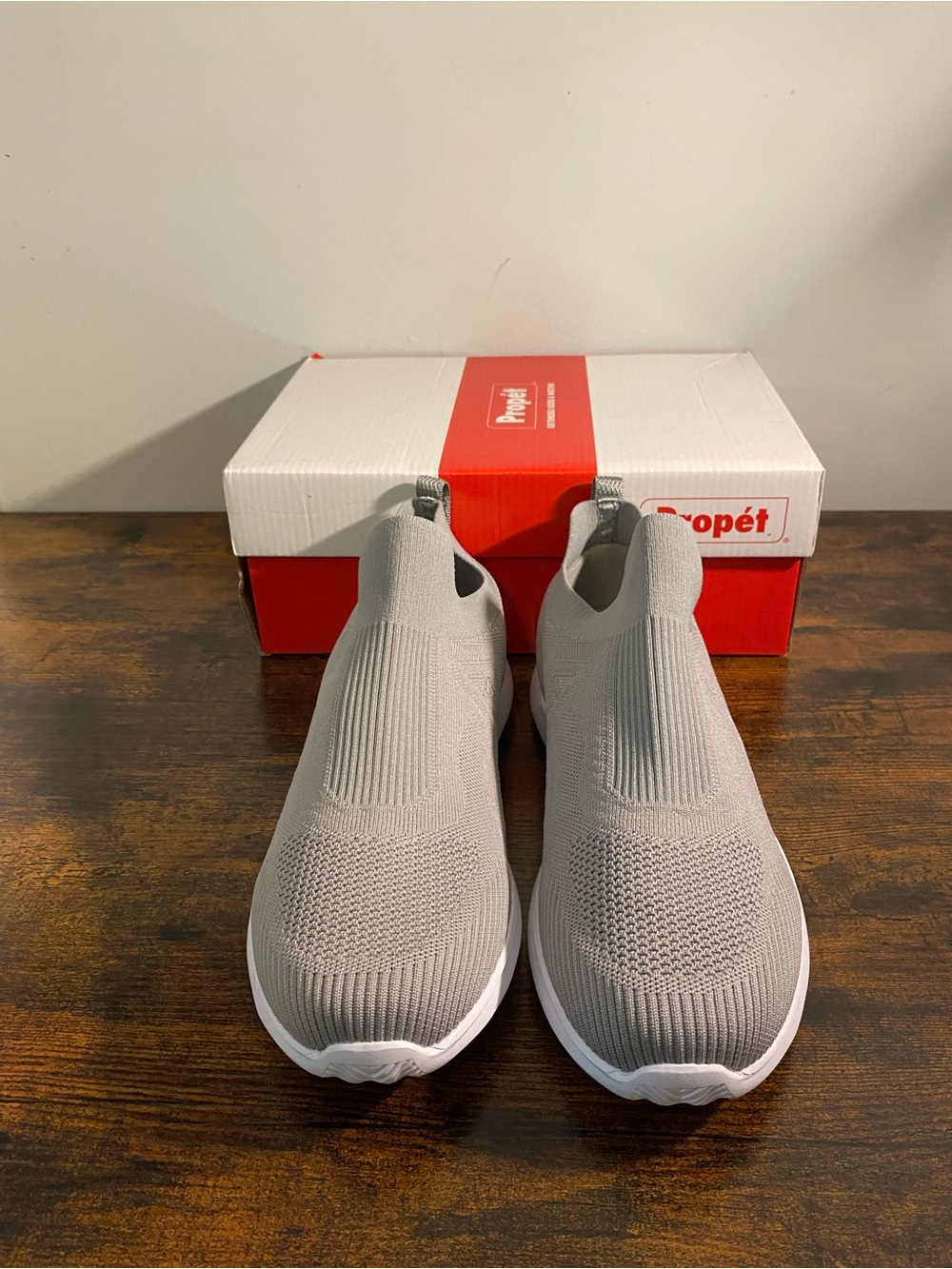 NWT Propet Women’s Travelbound Slipon Shoes Grey